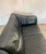 Animal Skin 1960s Danish Mid-Century Three Seat Black Leather Sofa For Sale - Image 7 of 9