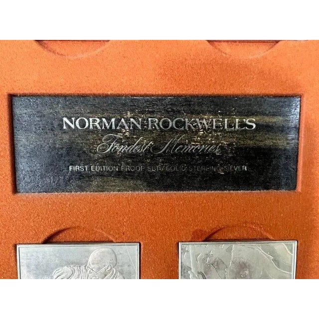 Norman Rockwell's Fondest Memories, First Edition Proof Set / Solid Sterling Silver, by the Franklin Mint. The collection...