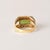 Mid 20th Century Estate 18k Gold Green Tourmaline Emerald Cut Diamond Pave Modernist Ring, Size 6.25 For Sale In Los Angeles - Image 6 of 7