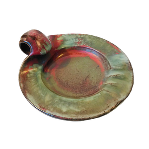 Art Deco Danish Ceramic Ashtray by Niels Peter Nielsen for Dagnæs, 1940s