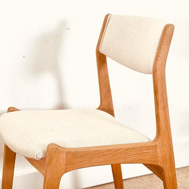 White Mid-Century Danish Oak Dining Chairs from Sorø Stolefabrik, Set of 6 For Sale - Image 8 of 12
