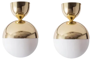 Brass Ceiling Lamp by Magic Circus Editions, Set of 2