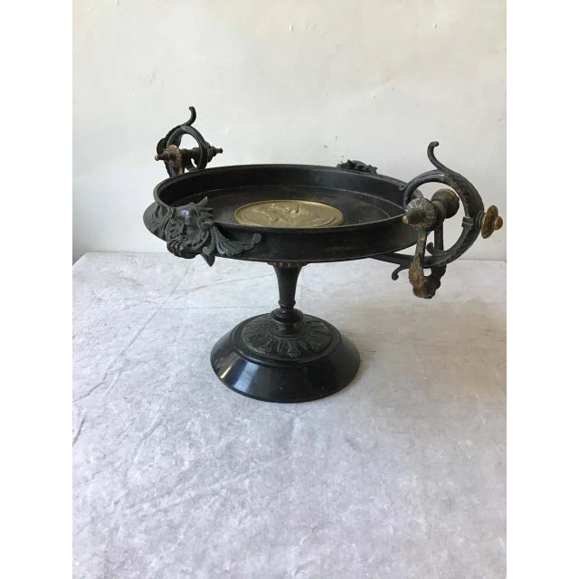 Metal Large 1870s Bronze Classical Tazza For Sale - Image 7 of 13
