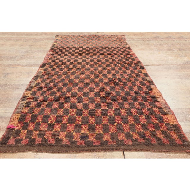 Vintage Boujad Moroccan Rug, 03'07 X 09'02 For Sale - Image 9 of 10