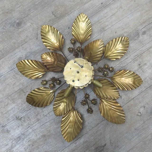 Metal Vintage Bronzed Sconces, 1950s, Set of 2 For Sale - Image 7 of 16