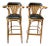 Mid 20th Century French Leather Counter or Barstools- a Pair For Sale