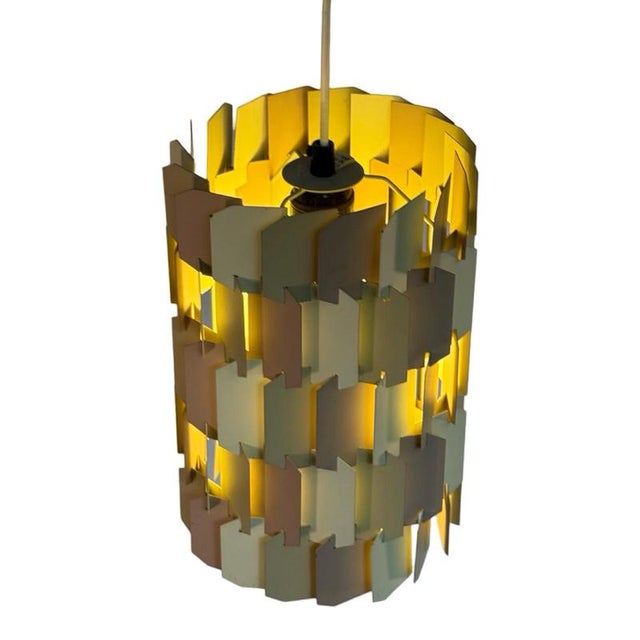 Danish Pendant Lamp in Metal by Louis Weisdorf for Lyfa, 1960s For Sale - Image 4 of 9