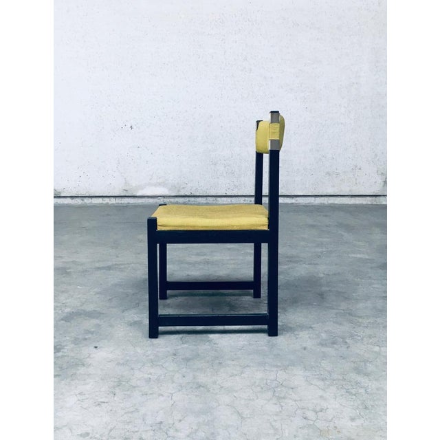 Mid-Century Modern Dining Chair Set by J. Batenburg for Mi, Belgium 1969, Set of 6 For Sale - Image 12 of 18