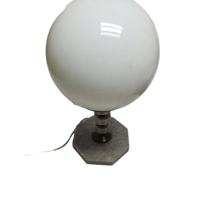 Metal Art Deco Style Bedside Lamp from Polam, Poland, 1970s For Sale - Image 7 of 18