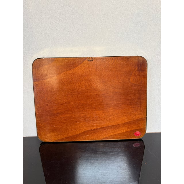 Rectangular Brass Framed Mirror, 1950s For Sale - Image 9 of 9