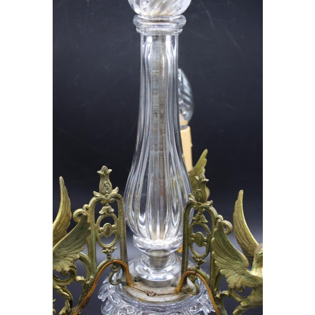 Baccarat Crystal and Bronze Chandelier from the Baccarat Company, 19th Century For Sale - Image 4 of 9