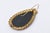 Vintage Inlay Agate, Quartz, Garnets Pierced Dangle Earrings , 1950's Pair Of For Sale In Miami - Image 6 of 8