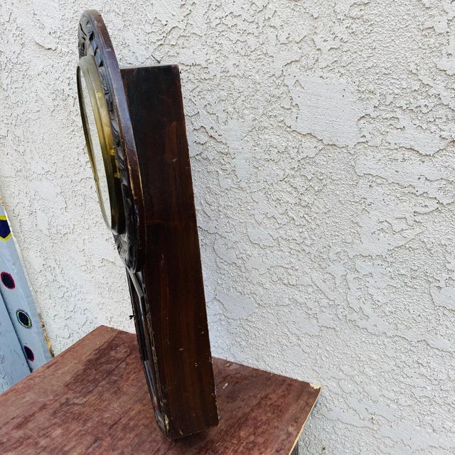 Traditional Mid Century Regulator Clock For Sale - Image 3 of 12