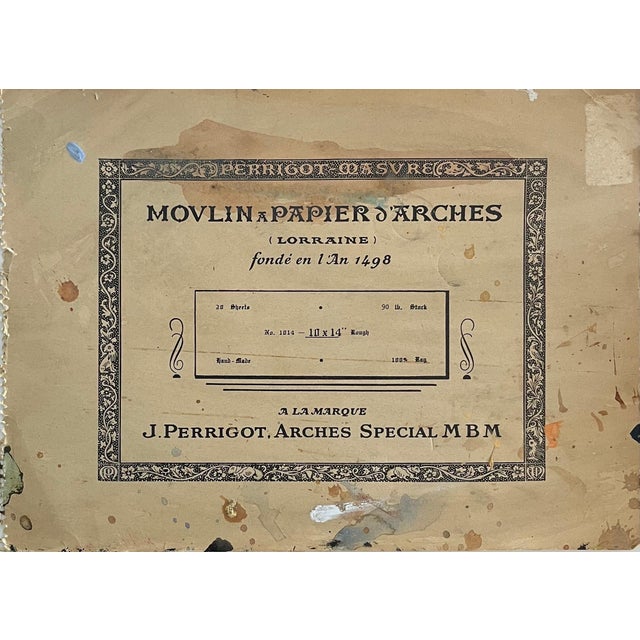 Late 20th Century Edward Avedisian, Mod Abstract Expressionist Modernist Edward Avedisian Color Field Art Gouache, c. 1979 For Sale - Image 5 of 5