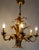 Gilded Metal 6-Light Chandelier by Hans Kögl, 1970s For Sale - Image 11 of 14