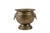 Vintage Hammered Brass Hollywood Regency Cachepot Planter. Crafted from heavy-gauge brass with hand-hammered indentations...