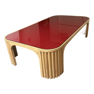 Large Roma Coffee Table Red, Attributed to the Lacquer Company For Sale