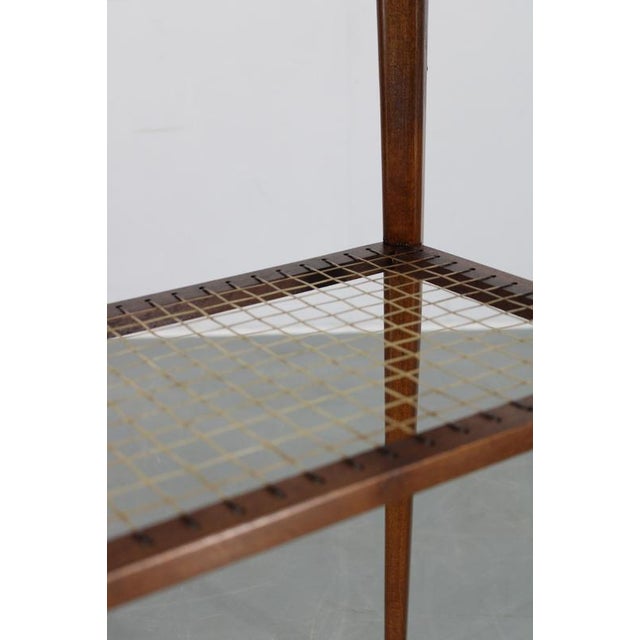 Czechoslovakian Side Table in Oak Finish, 1960s For Sale - Image 9 of 13