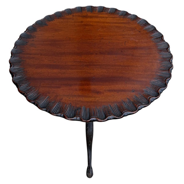 18th Century English Georgian Pie-Crust Tilt-Top Table For Sale - Image 4 of 18