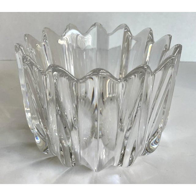 Vintage Orrefors Jan Johansson Crystal "Fleur" Bowl For Sale - Image 10 of 10