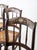 Wood Antique Cane Seat Stencil Back Chairs Set of 5 For Sale - Image 7 of 12