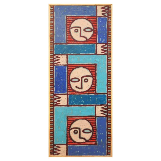 Salvatore Travascio, Three Friends, Oil Painting, 1995 For Sale