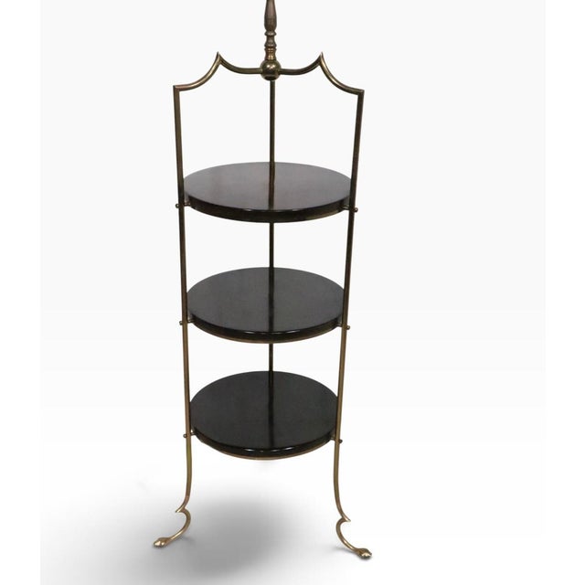 Mid 20th Century Regency Three Tier Floor Lamp Shelf For Sale - Image 13 of 13