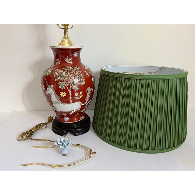 Unicorn in the Garden Lamp & Shade, C1950 For Sale - Image 12 of 12