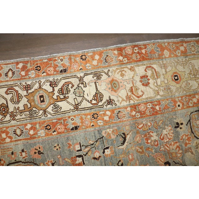 Textile Spiral Motif Antique Persian Malayer Rug no. j5270 For Sale - Image 7 of 14
