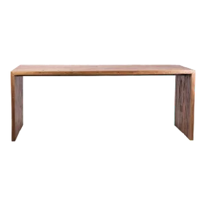 Rustic Teak Waterfall Dining Table