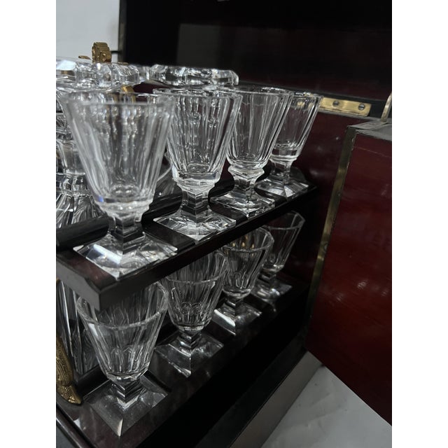 Boulle Liqueur Cabinet, 1800s, Set of 21 For Sale - Image 4 of 17