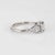 Art Deco 1920s Antique Deco Diamond Platinum 14k Gold Engagement Ring For Sale - Image 3 of 6