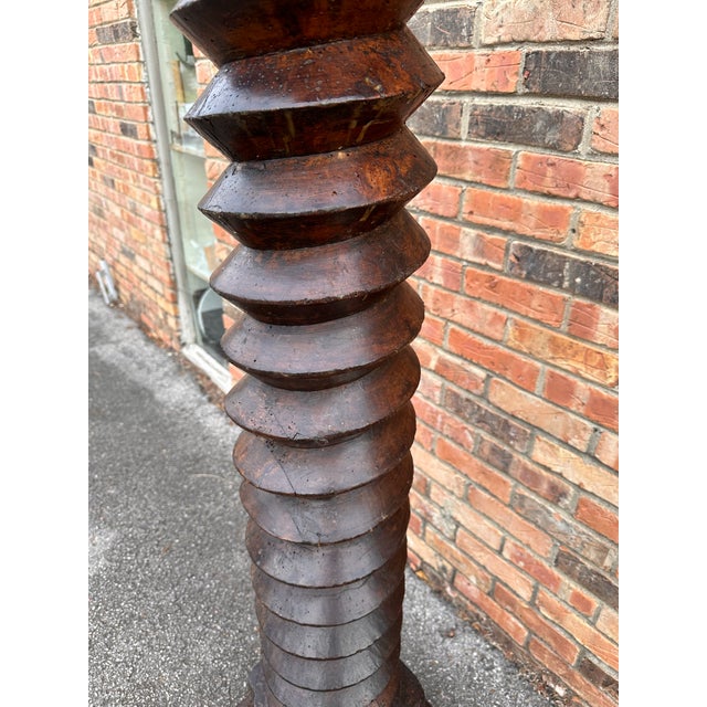 This is a beautiful antique wine press screw! This piece dates to 19th century France and was originally used in the wine...