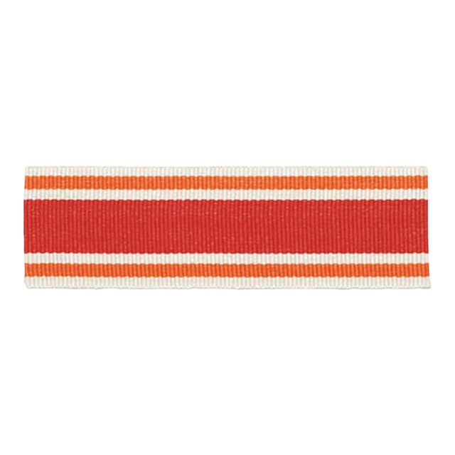 Schumacher Cabana Braid in Coral For Sale
