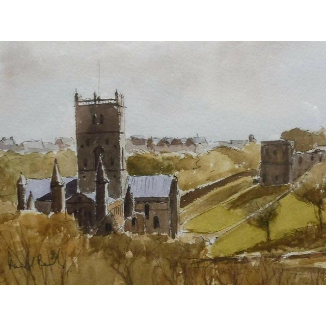 Ronald Birch, St Davids Cathedral, Wales, 1970s, Watercolour and Ink, Framed For Sale - Image 8 of 14