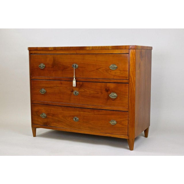Biedermeier Cherrywood Chest of Drawers, Austria, 1830s For Sale - Image 16 of 18