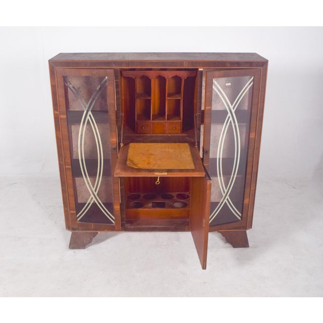 Brown Mid-Century Modern Portuguese Display Cabinet, 1960 For Sale - Image 8 of 13