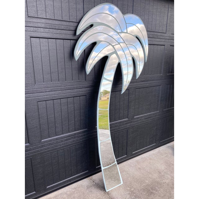 Vintage Coastal Florida Palm Tree Mirror | Chairish