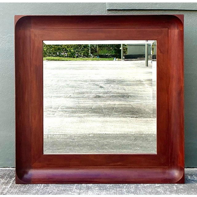 Brown Vintage Boho Monumental Ralph Lauren Mirror For Sale - Image 8 of 10