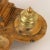 Italian Inkwell in Yellow Marble and Gilded Bronze For Sale - Image 6 of 11