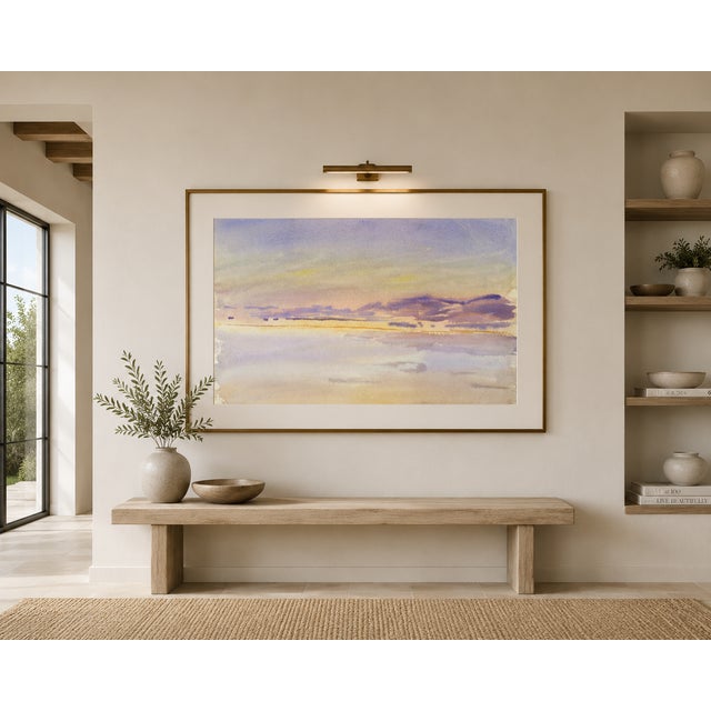 Sunset at Sea by John Singer Sargent, Vintage Art Print, 60" X 40" For Sale In Buffalo - Image 6 of 6