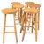 Alpine Style Chalet Stools in Wood, 1970s, Set of 9 For Sale