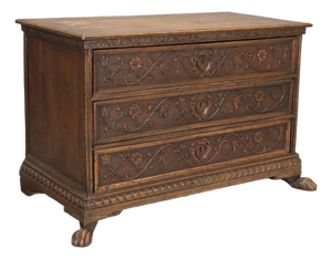 Baroque Walnut Chest of Drawers