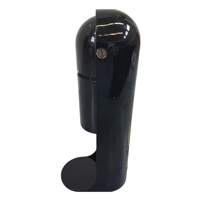 Italian Black Steel Flip Top Desk Lamp by Richard Carruthers for Leuka, 1970s For Sale