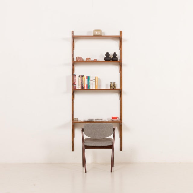 Mid-Century Modern Mid-Century Danish Walnut Shelving Unit in the style of Poul Cadovius, 1960s For Sale - Image 3 of 11