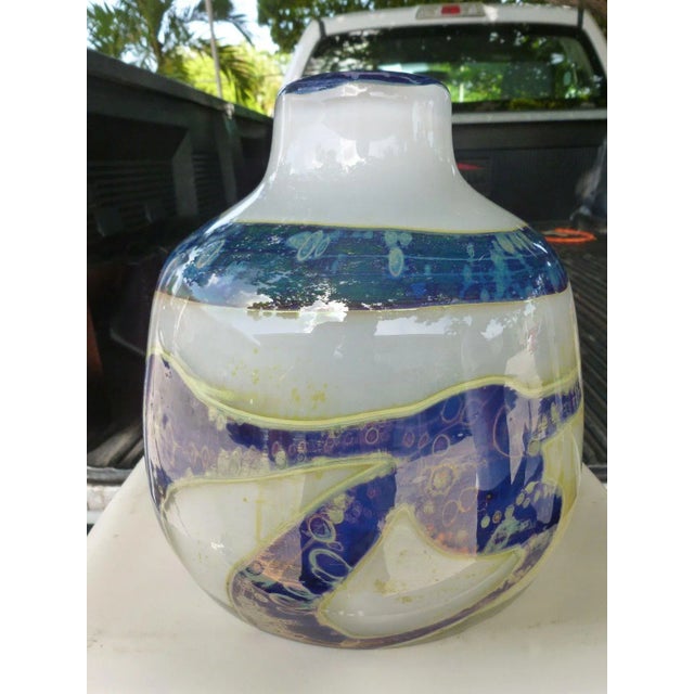 Sam Herman Mid-Century Large Bulbous Val St Lambert Vase For Sale - Image 9 of 10
