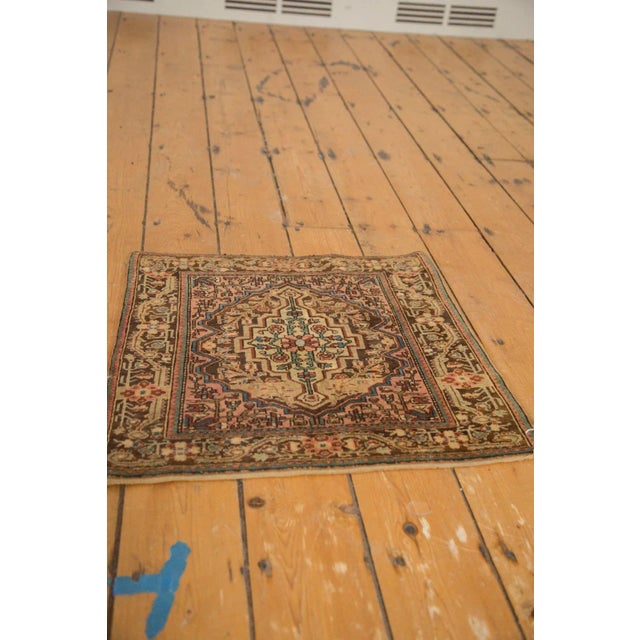 1930s Vintage Josan Sarouk Square Rug Mat - 1'10" X 2' For Sale - Image 5 of 12