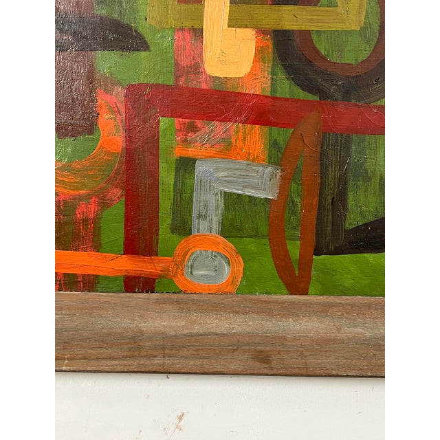 D. 1955 Harold Mesibov MidCentury Modern Abstract Painting Chairish