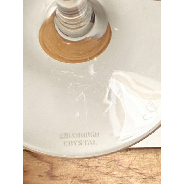 Edinburgh Crystal Wine Glass, 1980s, Set of 6 For Sale - Image 11 of 12