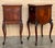Wood Louis XV Style Walnut Nightstands with Marble Top, 1930s, Set of 2 For Sale - Image 7 of 18